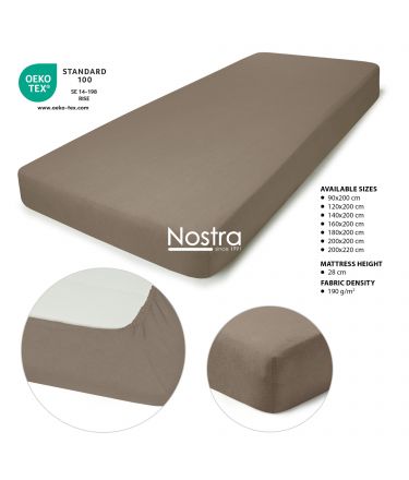 Fitted terry sheets TERRYBTL-CACAO 200x220 cm