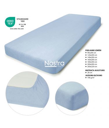 Frotē palagi ar gumiju TERRYBTL-LIGHT BLUE