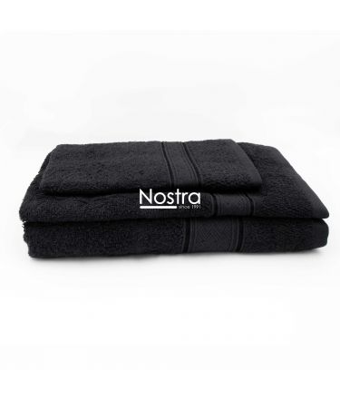 3 piece towel set T0184 T0184-BLACK 30x50, 50x70, 70x140 cm