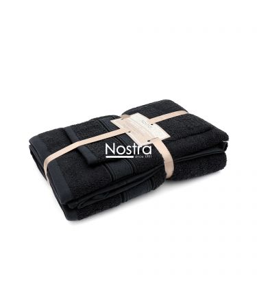 3 piece towel set T0184 T0184-BLACK 30x50, 50x70, 70x140 cm