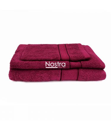 3 piece towel set T0184 T0184-BERRY 345 30x50, 50x70, 70x140 cm