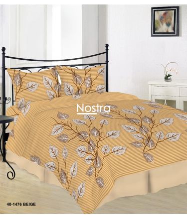 Cotton bedding set DAELYN 40-1476-BEIGE 200x220, 70x70 cm