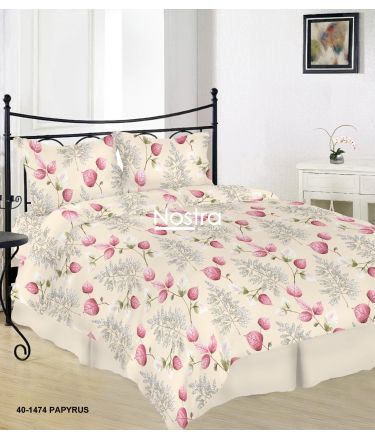 Cotton bedding set DANIELLA 40-1474-PAPYRUS 200x220, 70x70 cm