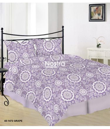 Kokvilnas gultas veļa DULCE 40-1472-GRAPE 200x220, 70x70 cm