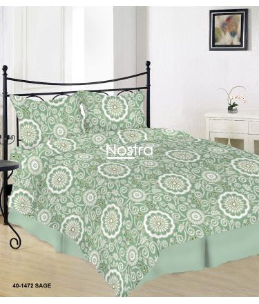 Cotton bedding set DULCE 40-1472-SAGE 200x220, 70x70 cm