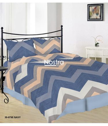 Cotton bedding set DAYLEN 30-0795-NAVY