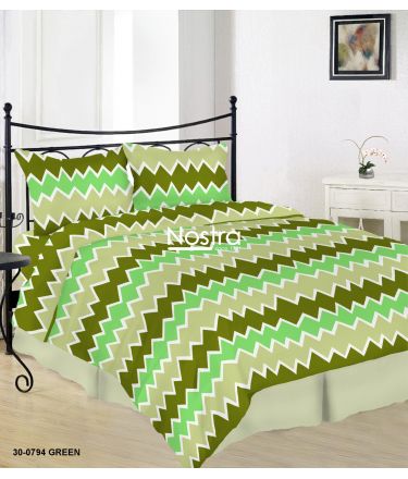 Cotton bedding set DUA 30-0794-GREEN