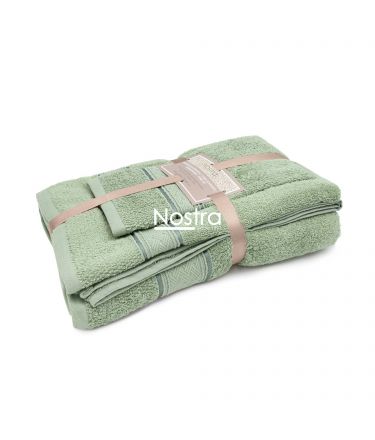 3 daļu dvieļu komplekts T0184 T0184-PALE OLIVE 398