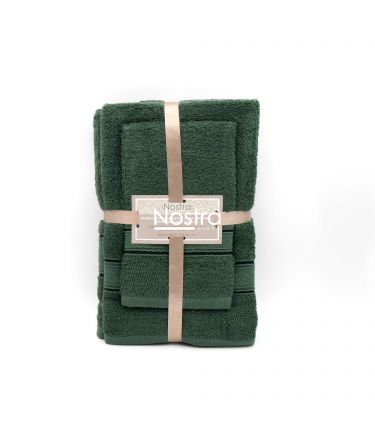 3 piece towel set T0184 T0184-PINE GREEN 161