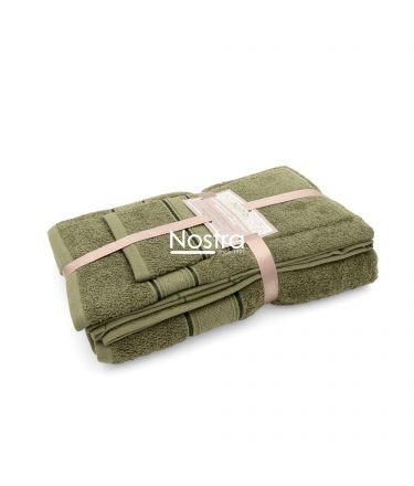 3 daļu dvieļu komplekts T0184 T0184-MOSS GREEN 399