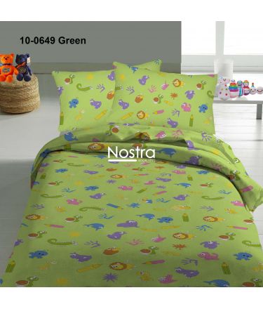 Children bedding set SCHOOL 10-0649-GREEN 140x200, 50x70 cm