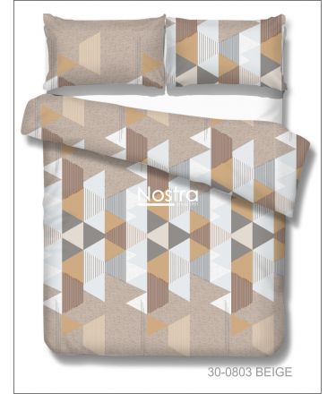 Gultas veļas komplekts ĢEOMETRIJA 30-0803-BEIGE 140x200, 50x70 cm