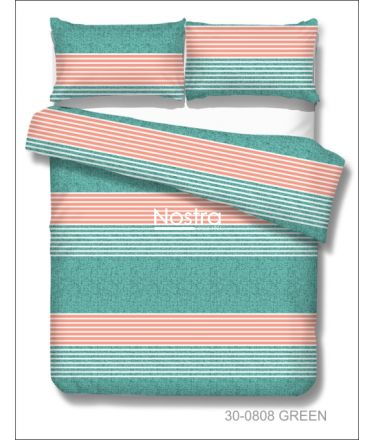 Cotton bedding set DOTTIE 30-0808-GREEN