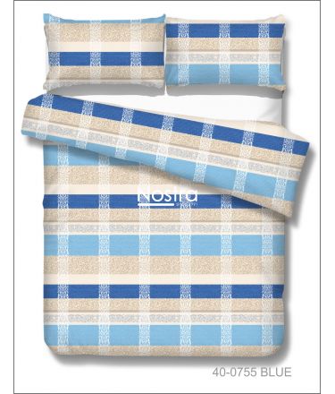 Polycotton bedding set ABSTRACT 40-0755-BLUE