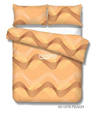 Cotton bedding set DOLLY 40-1478-PEACH