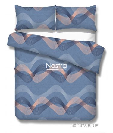 Cotton bedding set DOLLY 40-1478-BLUE 200x220, 50x70 cm