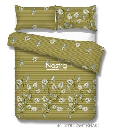 Cotton bedding set DAELYN 40-1476-LIGHT KHAKI 140x200, 50x70 cm