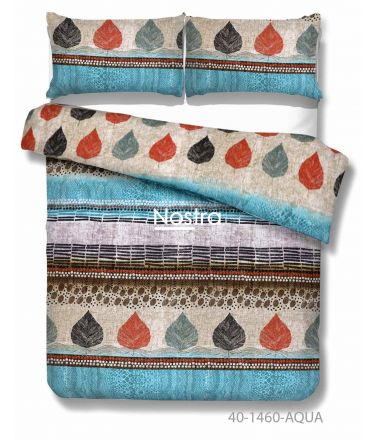 Cotton bedding set DARLENE 40-1460-AQUA