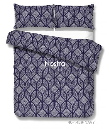 Cotton bedding set DARIANA 40-1459-NAVY