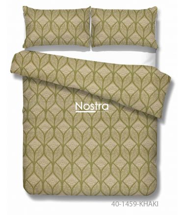 Kokvilnas gultas veļa DARIANA 40-1459-KHAKI 200x220, 50x70 cm