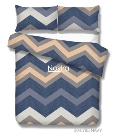 Cotton bedding set DAYLEN 30-0795-NAVY