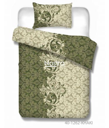 Kokvilnas gultas veļa DELAINEY 40-1262-KHAKI 140x200, 50x70 cm