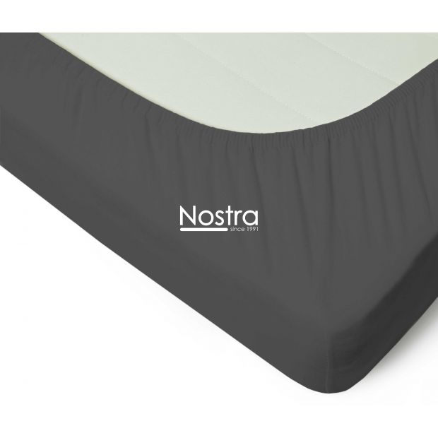 Fitted jersey sheets JERSEY JERSEY-DARK GREY 160x200 cm