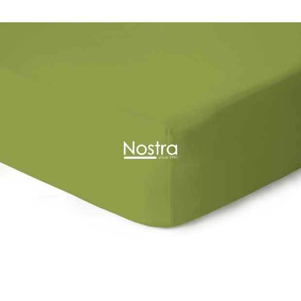 Fitted jersey sheets JERSEY JERSEY-LEAF GREEN 200x220 cm