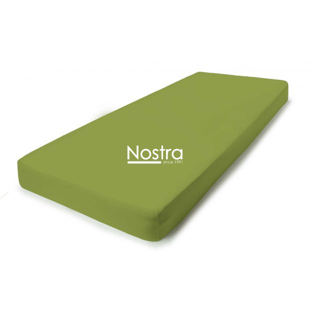 Fitted jersey sheets JERSEY JERSEY-LEAF GREEN 200x220 cm