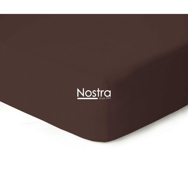 Fitted jersey sheets JERSEY JERSEY-CHOCOLATE 200x200 cm