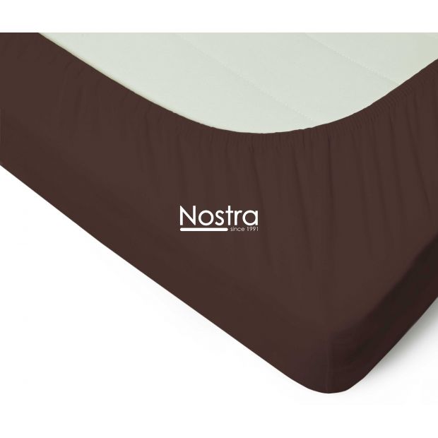 Fitted jersey sheets JERSEY JERSEY-CHOCOLATE 200x220 cm