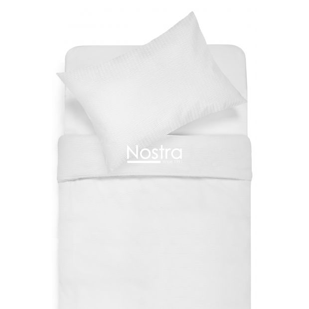 Seersucker bedding set ELA 00-0000-OPTIC WHITE 140x200, 50x70 cm