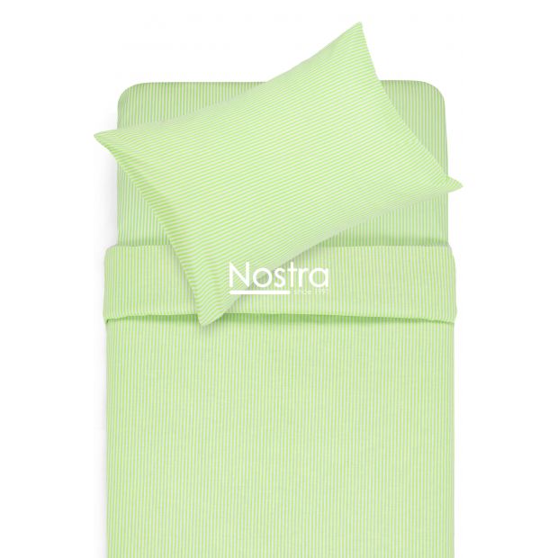 Bērnu katūna gultas veļa CLASSIC STRIPES 30-0212-LIGHT GREEN