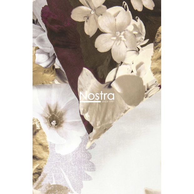 PREMIUM maco sateen bedding set CECELIA 20-0095-BROWN 140x200, 70x70 cm