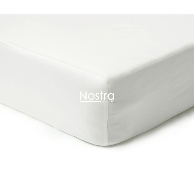 Fitted sateen sheets 00-0000-OPT.WHITE 200x220 cm