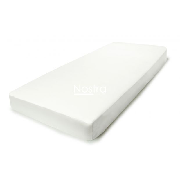 Fitted sateen sheets 00-0000-OPT.WHITE 200x220 cm