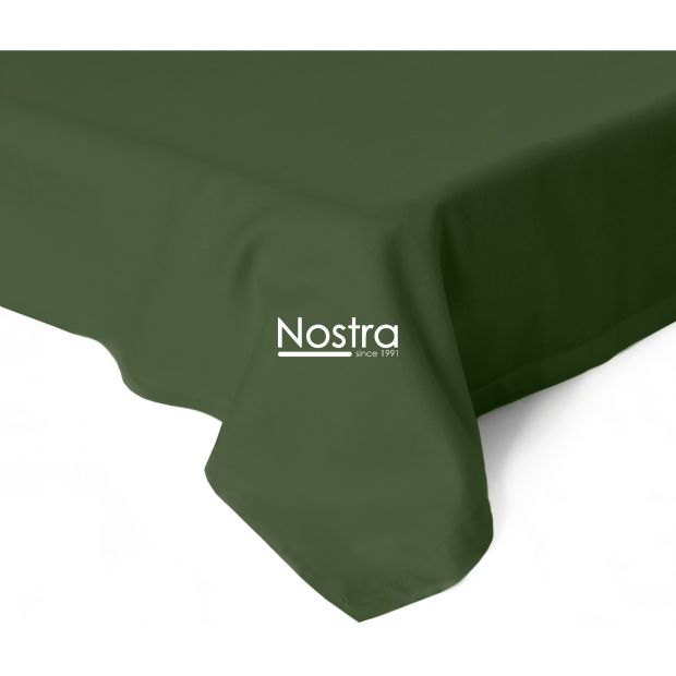 Flat sateen sheets 00-0413-MOSS GREEN 150x220 cm