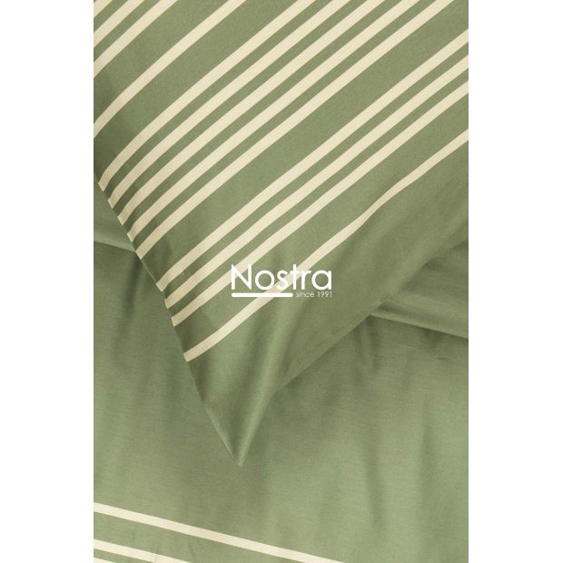 PREMIUM maco sateen bedding set CADENCE 30-0683-MOSS GREEN 140x200, 50x70 cm