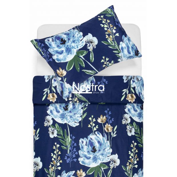 PREMIUM maco sateen bedding set CELINE 20-1541-BLUE 140x200, 50x70 cm