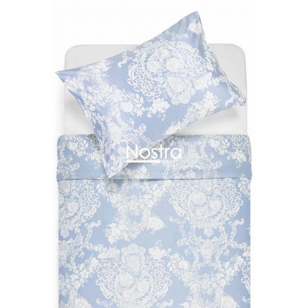 PREMIUM maco sateen bedding set CECILIA 40-0876-FOREVER BLUE 140x200, 70x70 cm