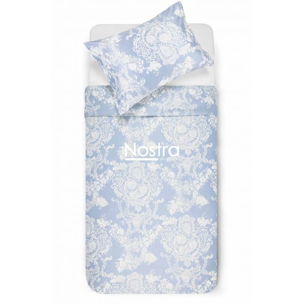 PREMIUM maco sateen bedding set CECILIA 40-0876-FOREVER BLUE 140x200, 70x70 cm