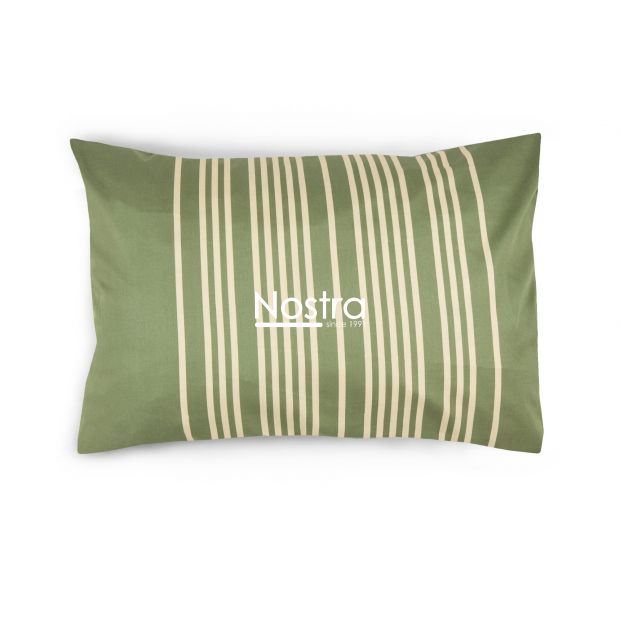 Mako satīna spilvendrāna ar rāvējslēdzējiem 30-0683-MOSS GREEN 50x70 cm