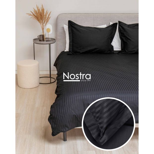 EXCLUSIVE bedding set TAYLOR 00-0055-1 BLACK MON 140x200, 50x70 cm