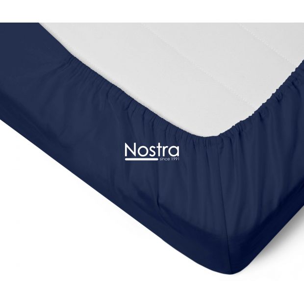 Fitted sateen sheets 00-0402-BLUE 200x220 cm