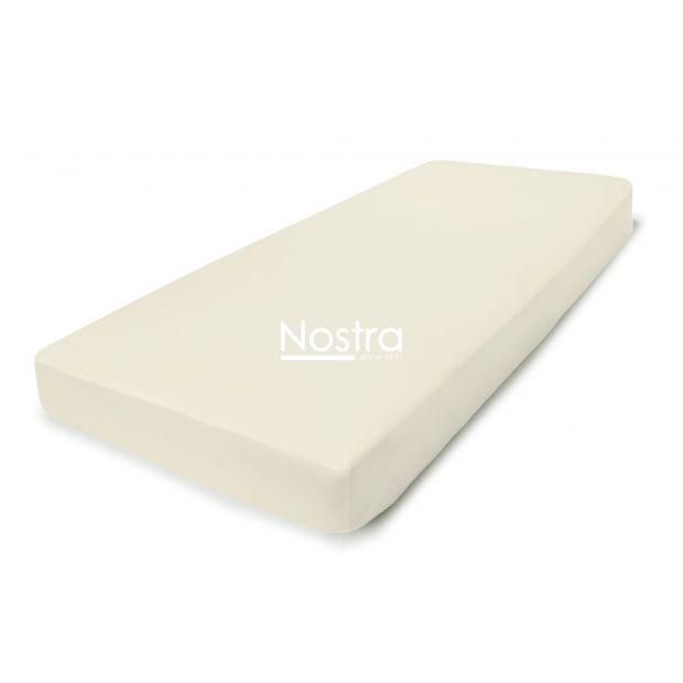 Fitted sateen sheets 00-0400-L.CREAM 200x220 cm