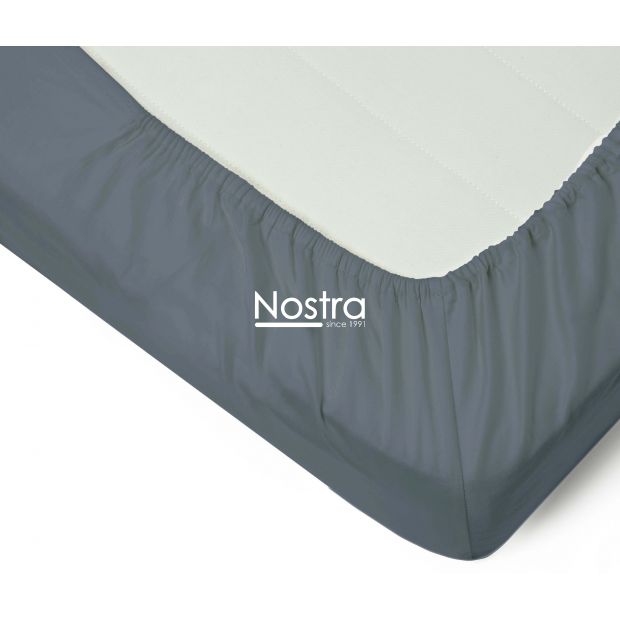 Fitted sateen sheets 00-0240-IRON GREY