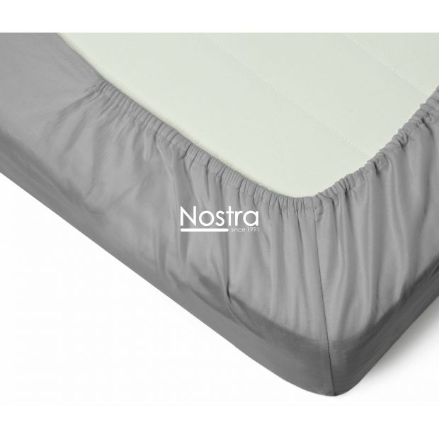 Fitted sateen sheets 00-0251-L.GREY