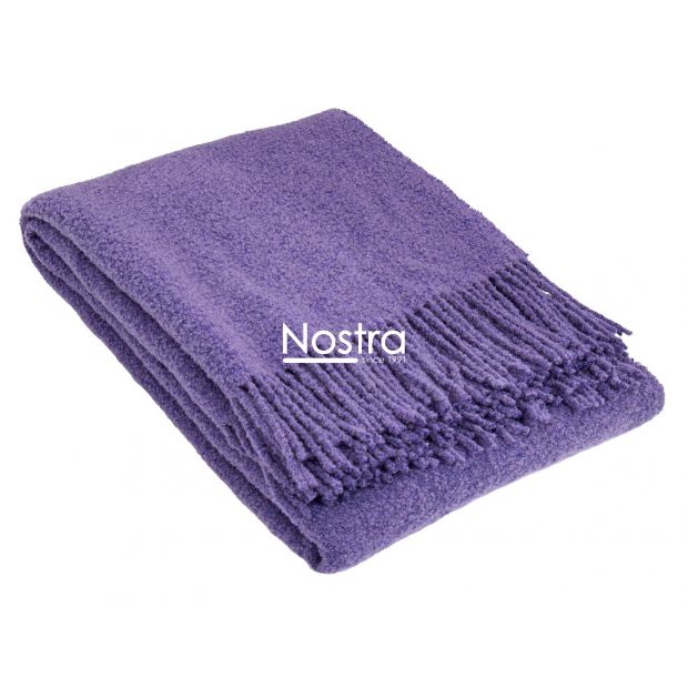 Woolen plaid BOUCLE-350 80-3321-PURPLE 140x200 cm