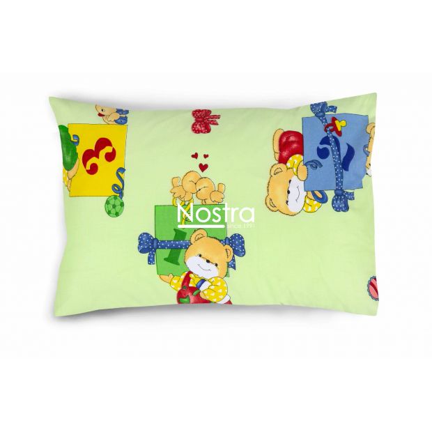 Children bedding set TEDDY 10-0056-LIGHT GREEN 140x200, 50x70 cm