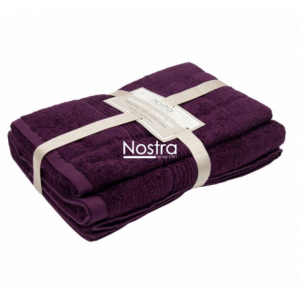 Bamboo towels set BAMBOO-600 T0105-DARK PLUM